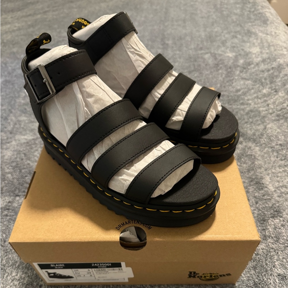 Dr. Martens Blaire Black Sandals